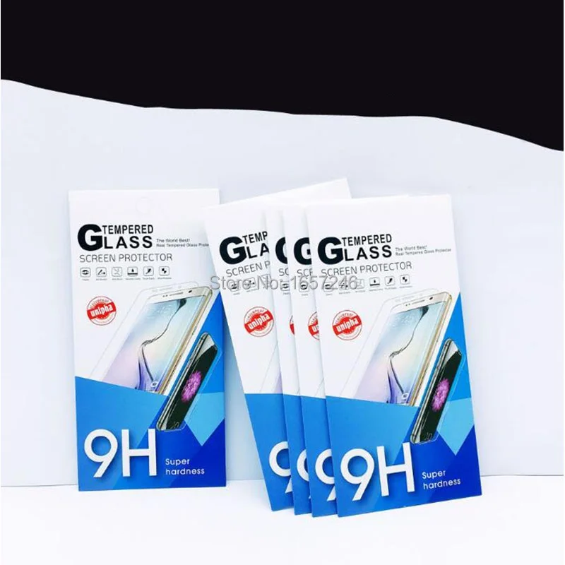 

1000Pcs/Lot Universal White Tempered Glass Paper Packaging Box For iPhone XR 6 Plus 7 7 Plus Screen Protector Retail package Box