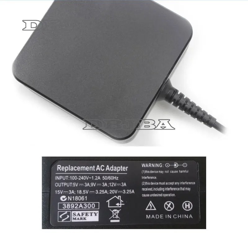 AC adapter For Lenovo ThinkPad X270 T470 T480 T480S 4X20M26268 Yoga 730-13 SA10M13949 AC Adapter Charger