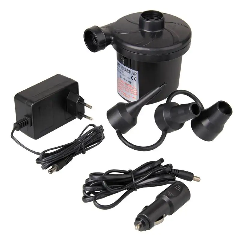 EU Plug Electric Air Pump DC12V/AC230V Inflate Deflate Pumps Car