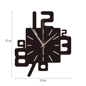 

Creativity Acrylic Wall Stickers Wall Clock Modern Watch Mechanism Living Room Secret Stash Bedroom Relogio Parede Decor 50ZB099