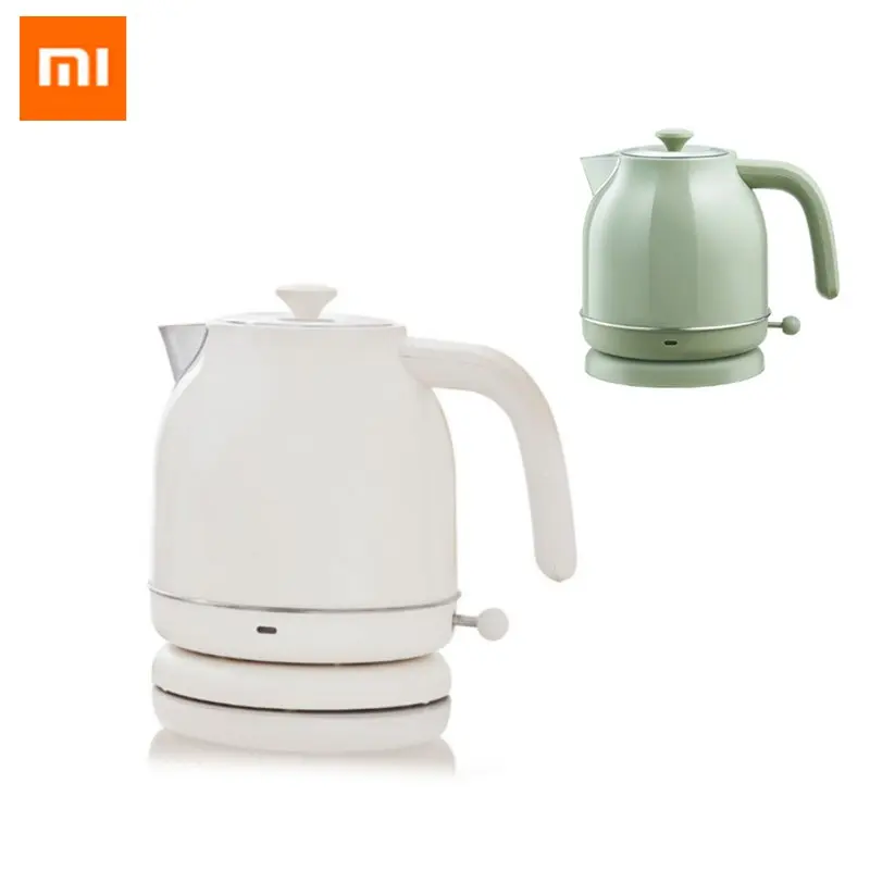 

XIAOMI OCOOKER Youpin 1.7L / 1800W Retro Electric Kettle Stainless Steel Water Kettle Without Watch Style Green/White Color