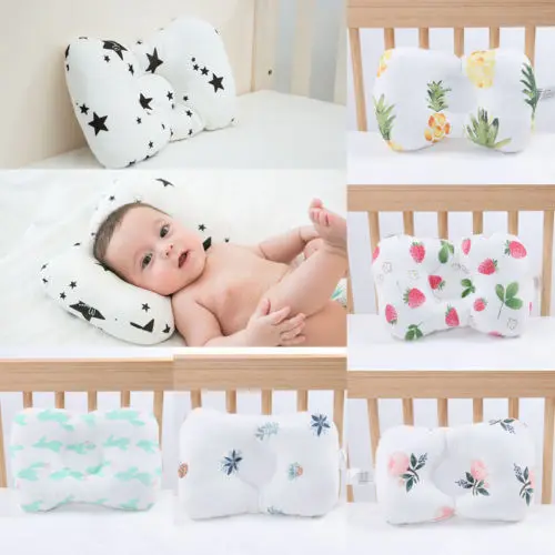 

Newborn Infant Baby Sleep Pillow Nursing Prevent Flat Head Cushion Anti Roll