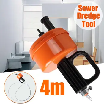 

Durable Bathroom Kitchen Toilet Sewer Blockage Hand Tool Pipe Dredger 4 meters Drains Dredge Pipes Sewer Sink Cleaning Tool