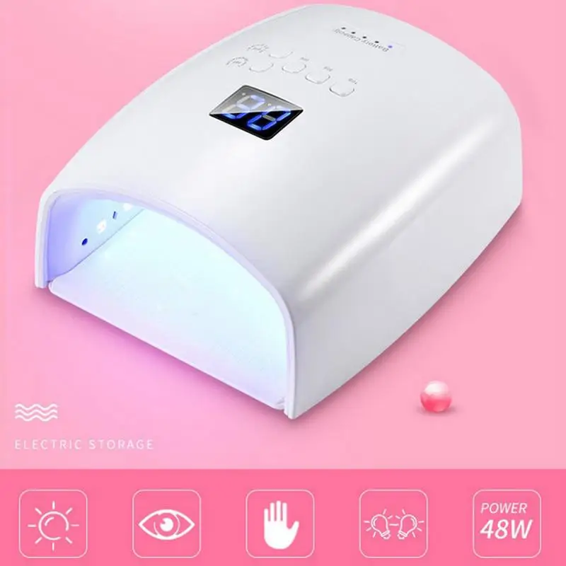 

48W UV Light 24LED Nail Dryer Curing Lamp for Fingernail Toenail Gels Based Polishes with Sensor