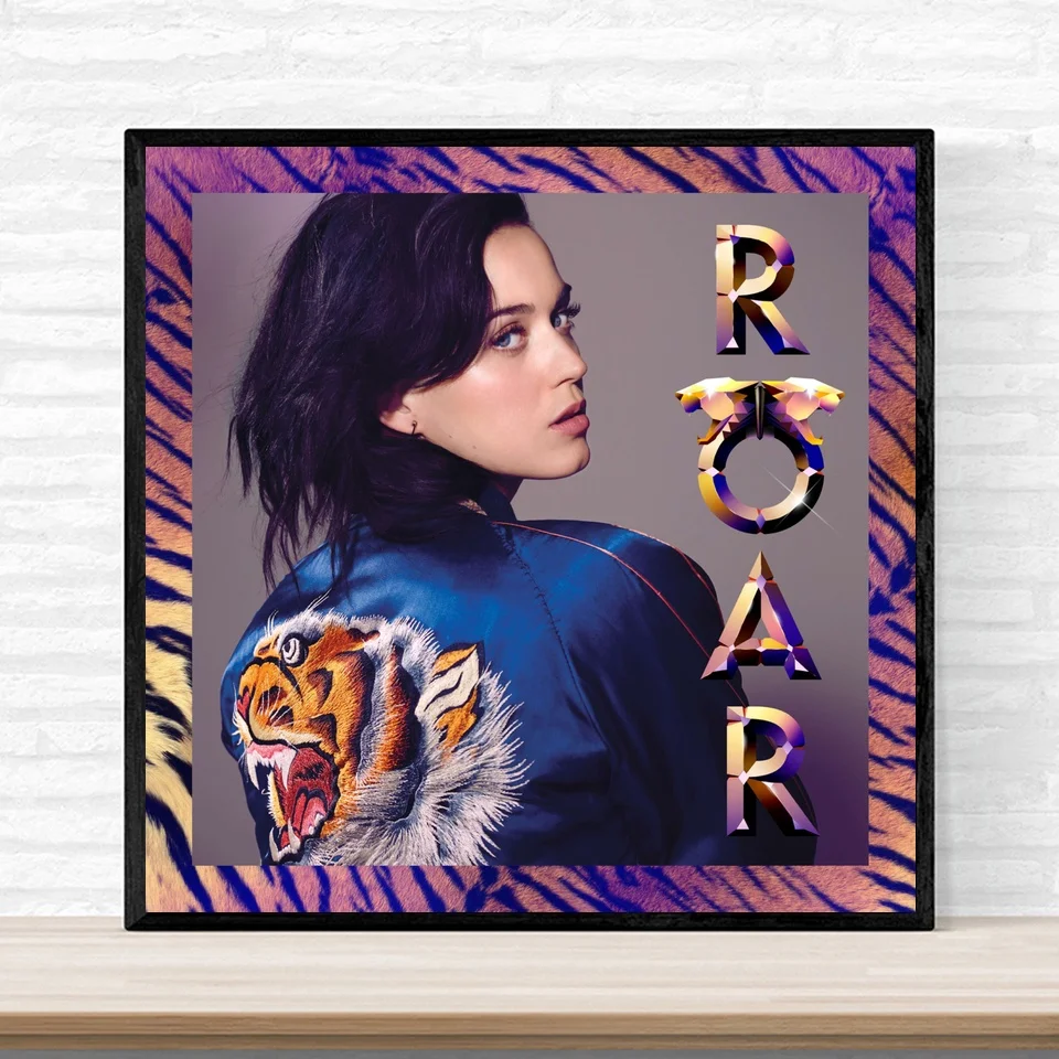 Katy Perry Roar Single Music Album Cover Poster Print on Canvas Wall ...