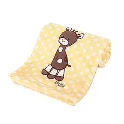 Коралловый Флисовое одеяло для новорожденных Дети Одеяло мягкие легкие покрывала крышки вязать детское одеяло