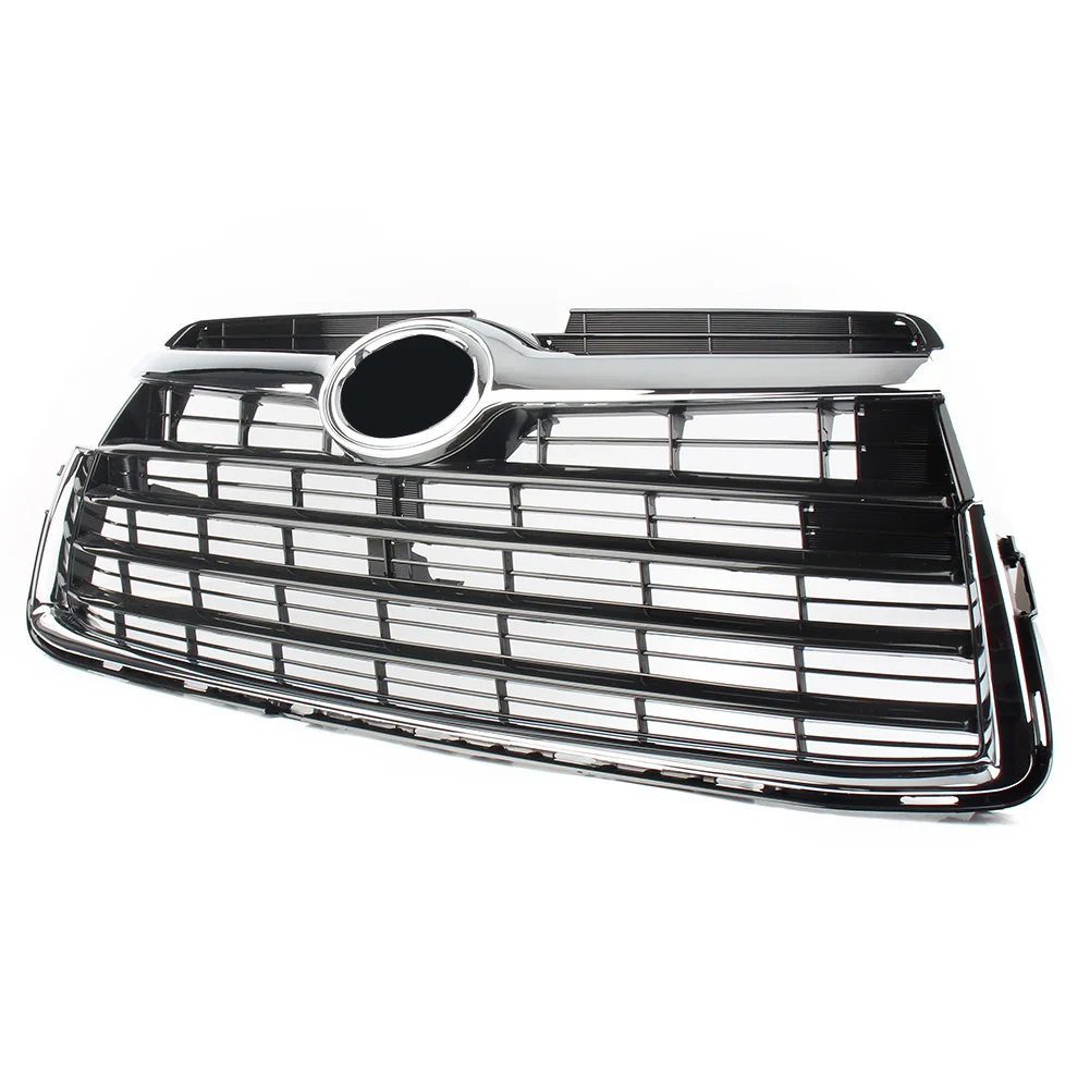 

Front Hood Grille Upper Grill For Toyota Highlander 2014 2015 2016 14 15 16 Chrome ABS Auto Car Accessories