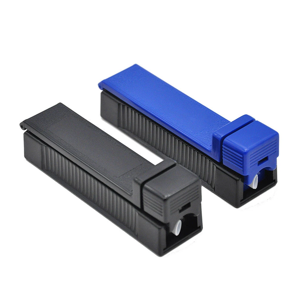 

2 Colors Plastic Manual Tobacco Roller Rolling Injector Single Tube Tobacco Roller Cigarette Maker Rolling Injector Machine