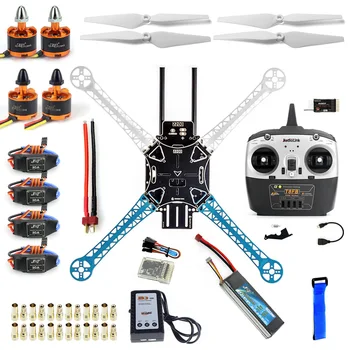 

DIY Drone QQ Controller Version Radiolink T8FB 2.4G TX&RX S500-PCB Multi-Rotor Frame Full Kit Motor ESC F08191-K