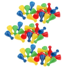 Perfeclan 48 упаковок пластиковых шахматных пешек, настольные карточные игры, Halma части, аксессуары для настольной игры, Halma штук