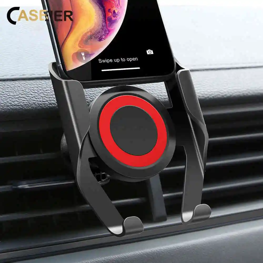 

CASEIER Car Holder Stand In Car Air Vent Phone Holder For iPhone XR XS MAX 7 8 360 Rotation Cars Stand For Samsung Huawei Xiaomi