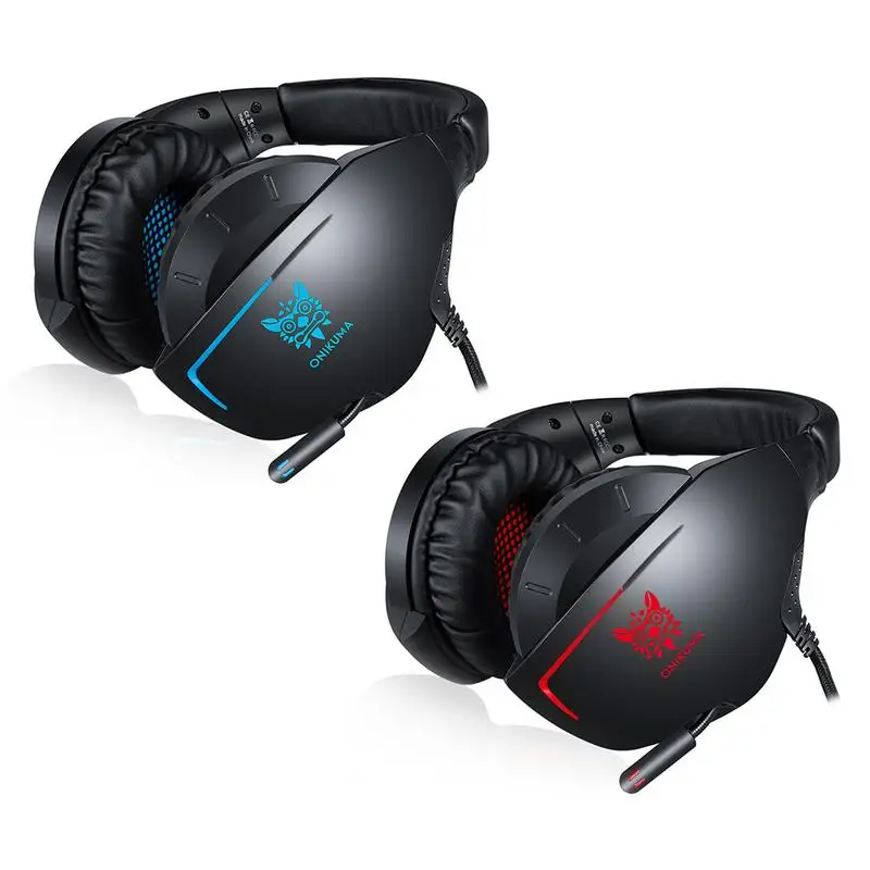 

3.5mm Mic Headset Wired Gaming The Noise Canceling Headphones Universal Braided With Microphone Volume Control For PS4 PC Tablet