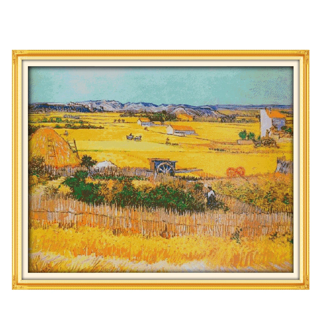 

11CT 3 Strands Printing Cross Stitch Kit DIY Decorative Cross-stitch Embroidery Needlework Kit (Without Frame) - Cornfield