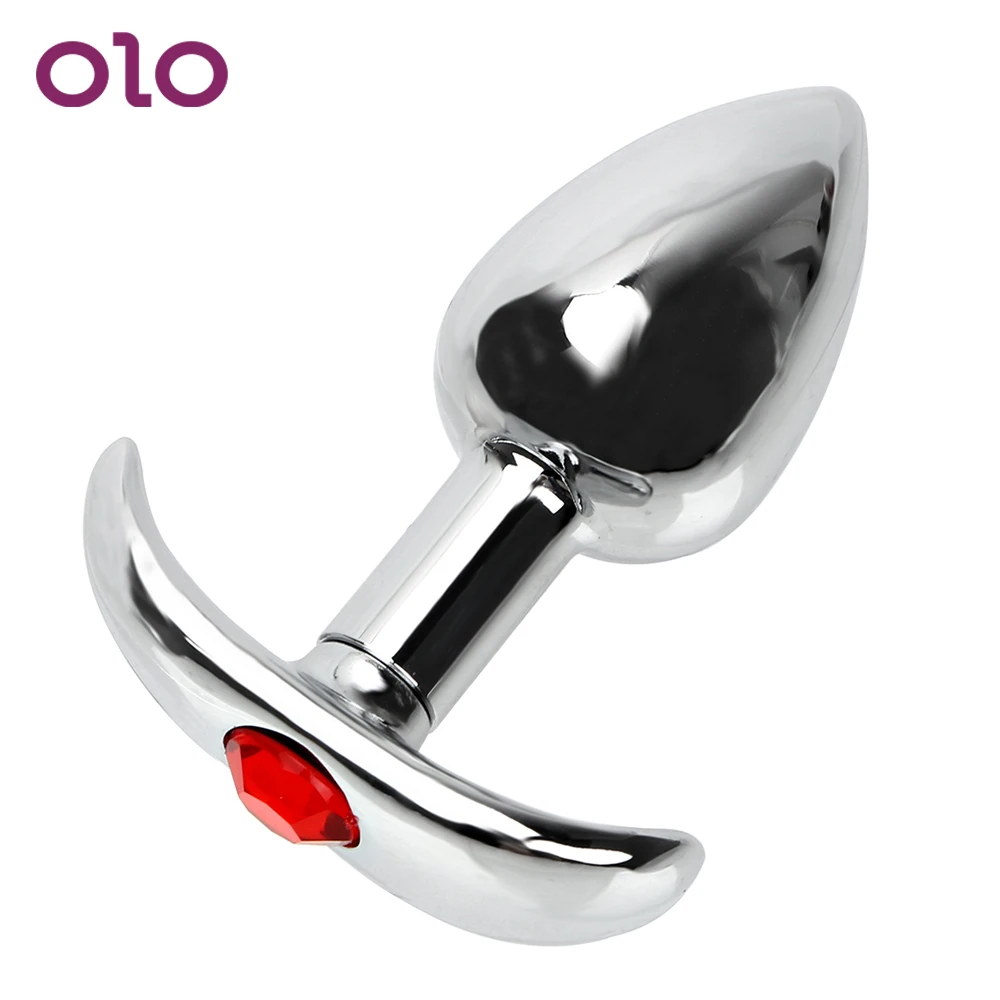 Металлическая Анальная пробка OLO анальная из нержавеющей стали ювелирное