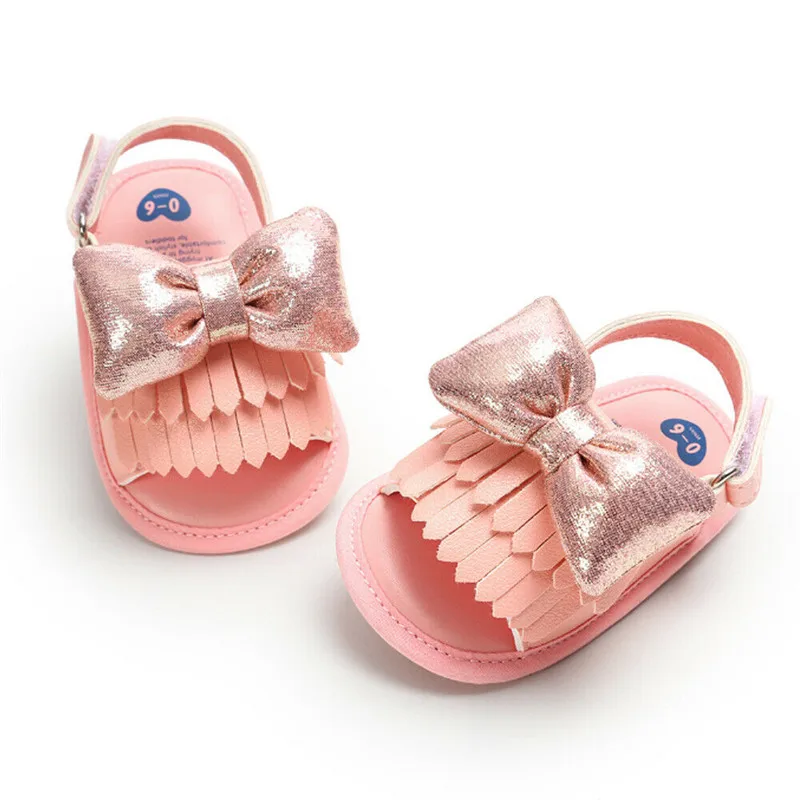 

Low Price Loss Sale Toddler Girl Crib Bow Shoes Newborn Print Soft Sole Anti-slip Baby Sneakers Sandals Toddler Shoes Baby Shoes