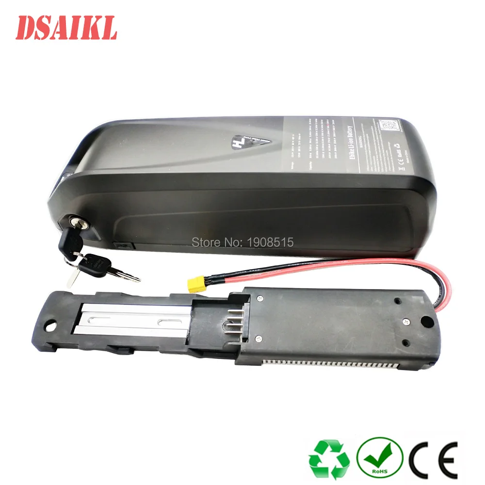 US $289.52 Top quality 14S 18650 Sanyo GA 518V 1000W 52V 14Ah fat tire ebike frame battery pack for 8fun BBSHD motor