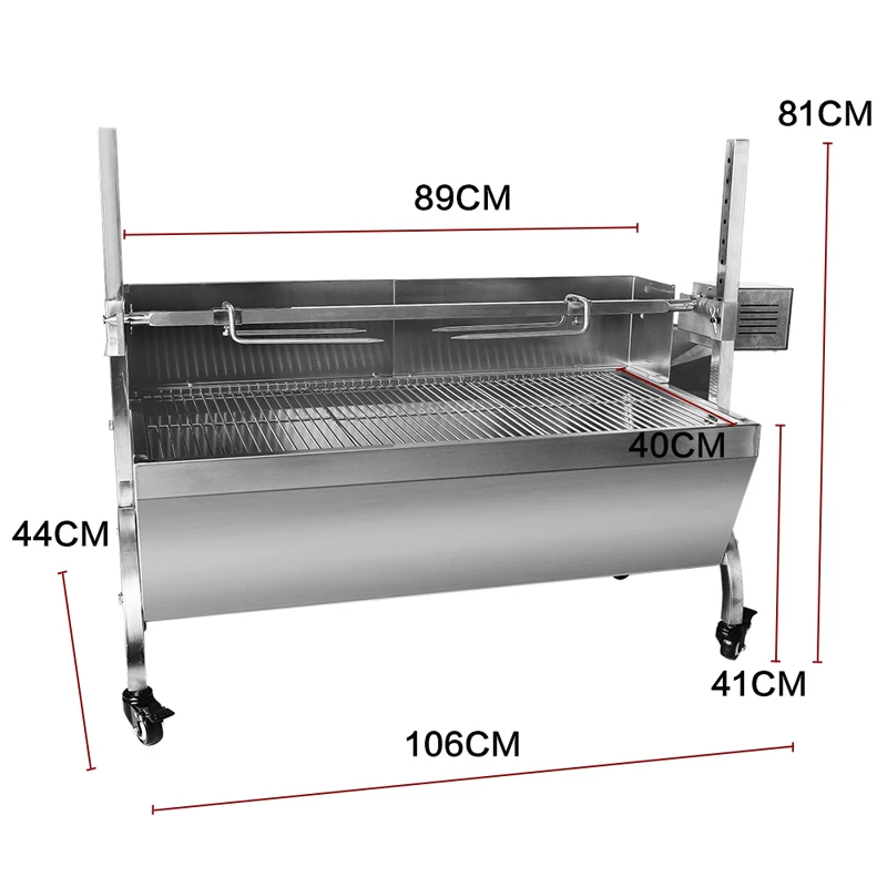 ITOP BBQ Grill Charcoal Pig Spit Roaster Rotisserie Barbeque Machine Multifunctional Electric Barbecue Grill Stainless Steel ITOP BBQ Grill Charcoal Pig Spit Roaster Rotisserie Barbeque Machine Multifunctional Electric Barbecue Grill Stainless Steel