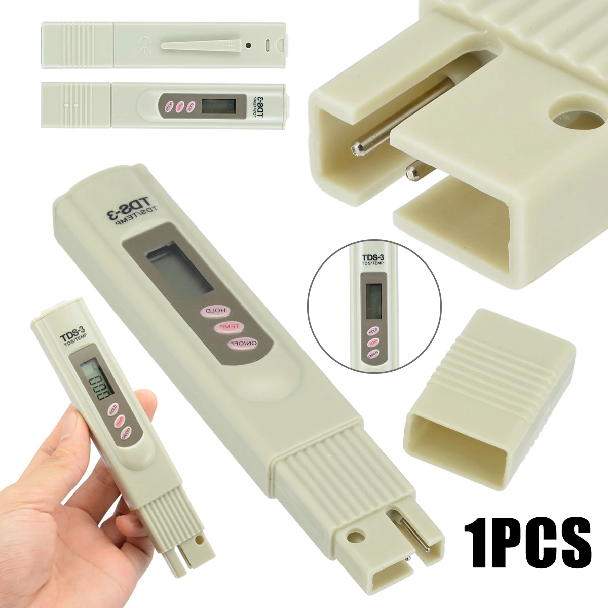 

Digital Water Quality Tester TDS-3 Purity Meter PPM TDS Tester Test Filter Swimming Aquarium Pool Water Quality Detector