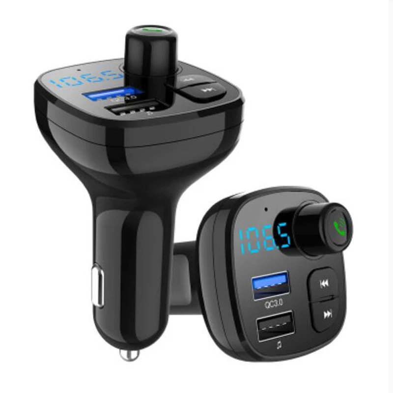 

Audew USB QC3.0 bluetooth Music Car Charger Mini BT12Q Hands-Free Calling Quick Charger For Mobile Phone Charger Adapter in Car