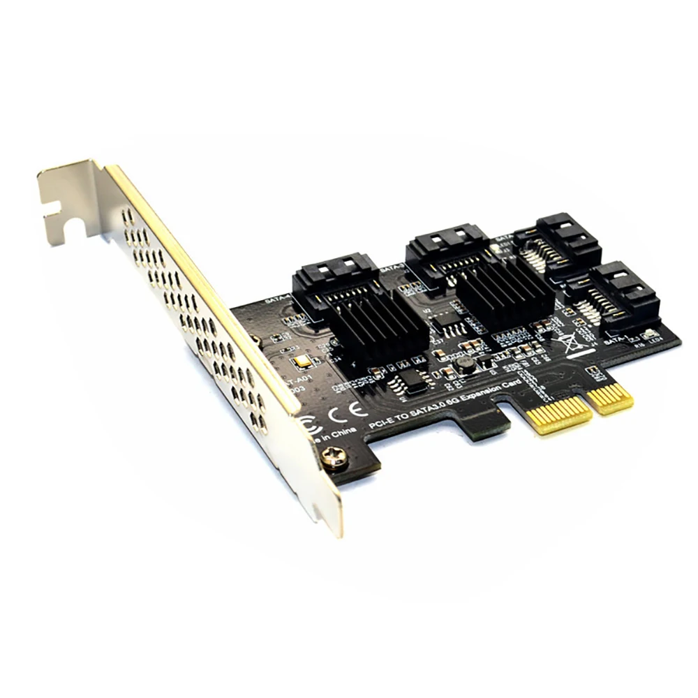 Настольная карта расширения PCI E для SATA 3 0 4 порта 6G черный адаптер Synology жесткого