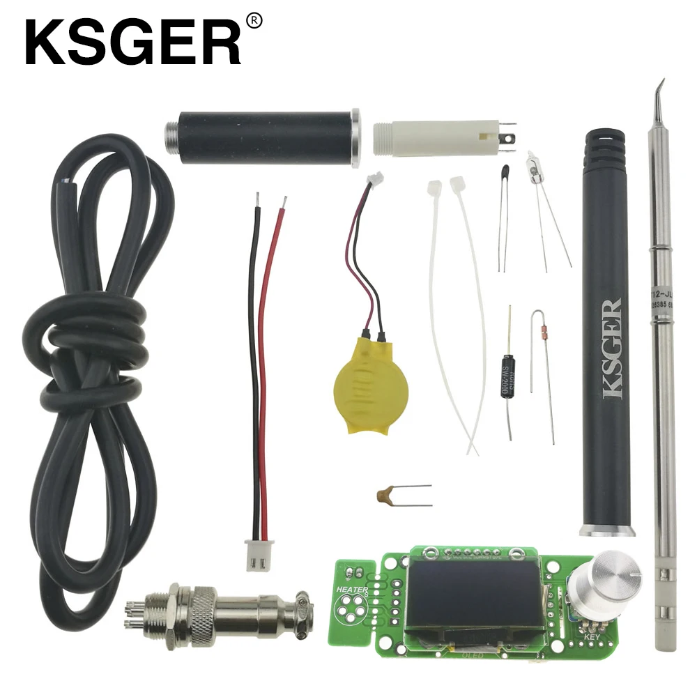 KSGER T12 STM32 OLED паяльная станция контроллер сплав 9501 Электропаяльники DIY наборы T12-JL02 T12 паяльники