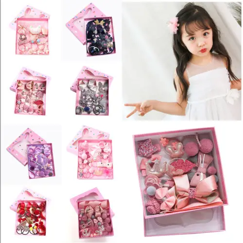 Hairpin Baby Girl Hair Clip Bow Flower Mini Barrettes Star Kids Infant 18Pcs