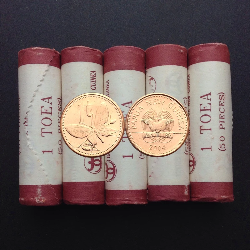 

Papua New Guinea Coin, 1 Toea, 2004, KM#1, one coin, UNC, Oceania, Butterfly, Collection, Gift, 100% Real Genuine Coins