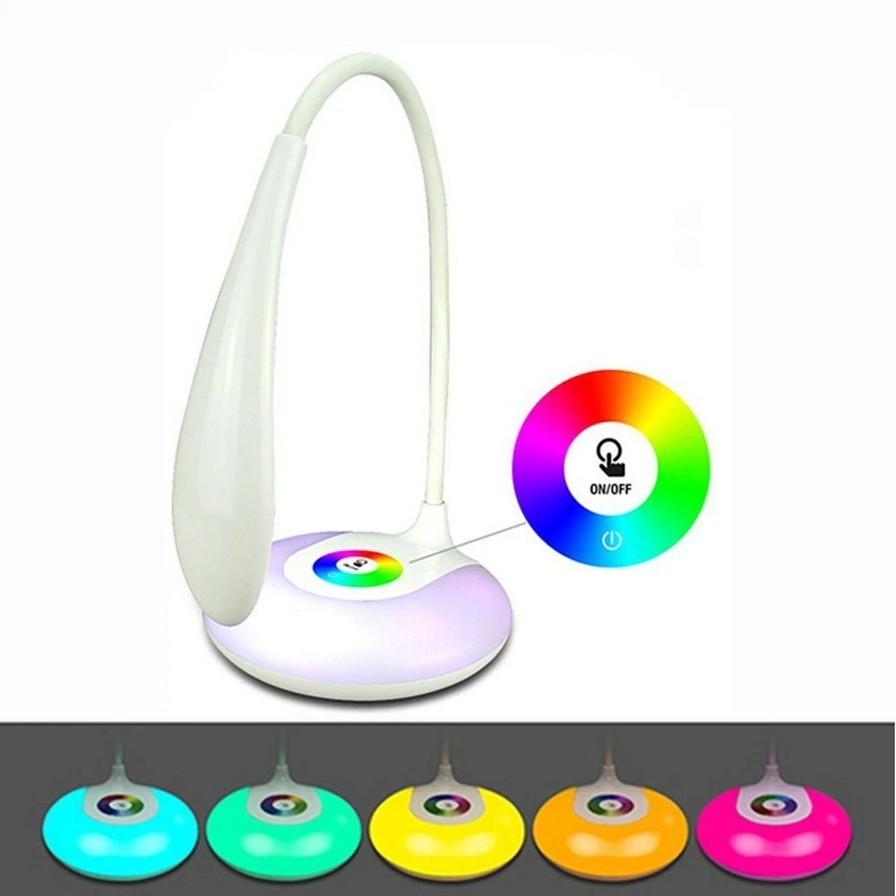  RGB Dimming LED Children Learn The Desk Lamp That Shield An Eye USB Rechargeable Lamp Of Bedroom