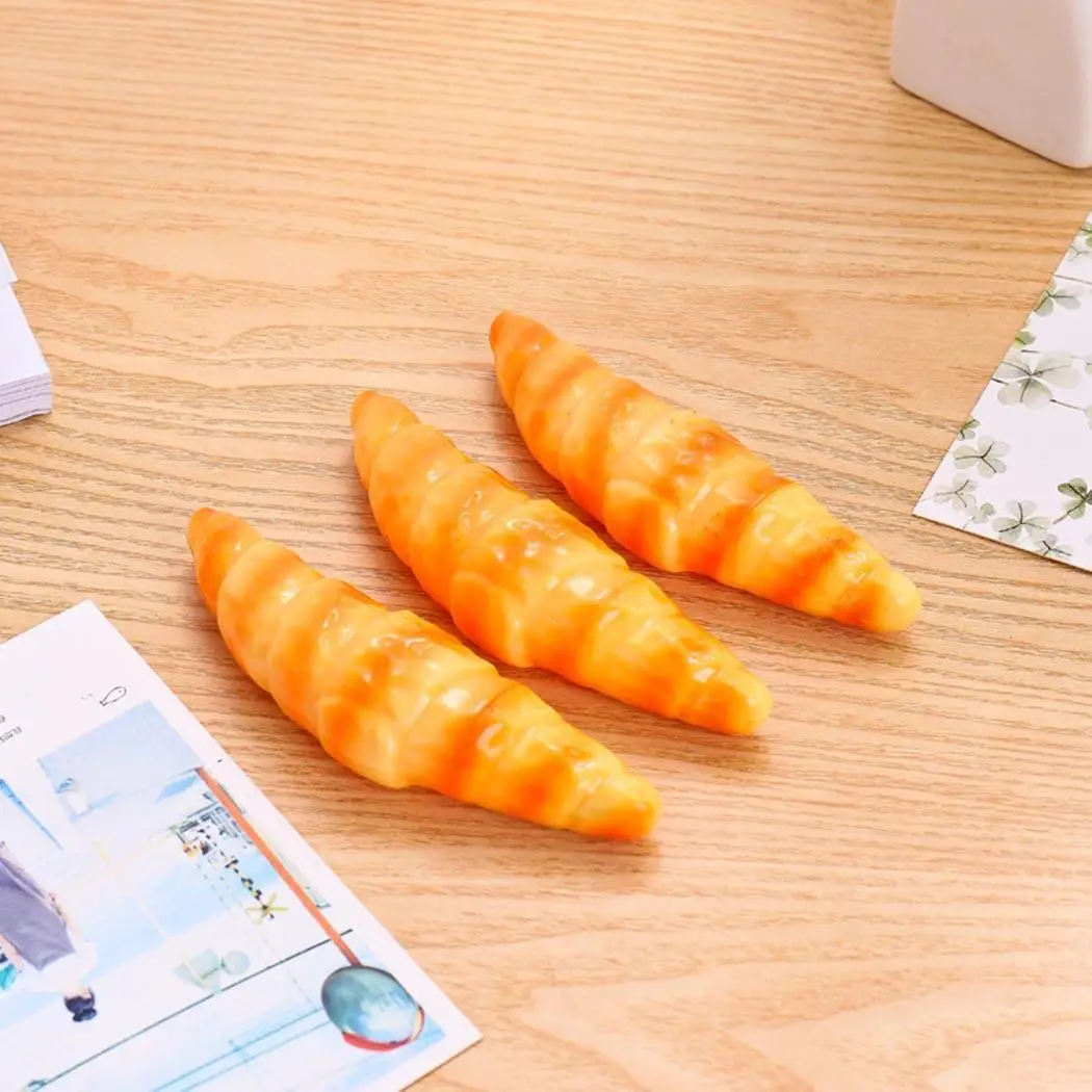 

Creative Baguette Croissant Pizza Shape 0.5mm Ball Point Ballpoint Pen Children Black Students Stationery