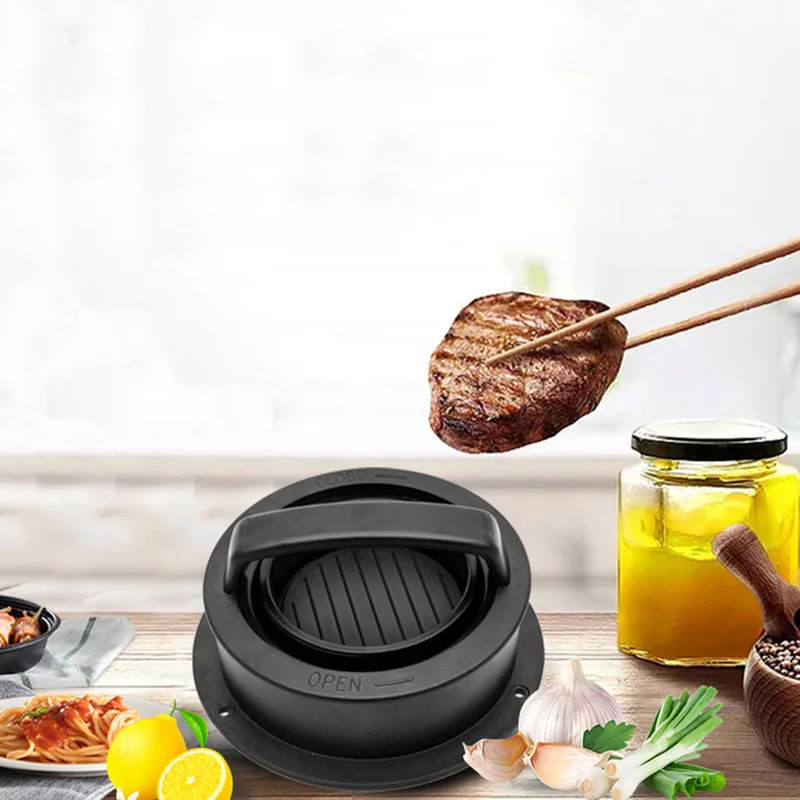 Hamburger Press Meat Pie Press Stuffed Burger Mold Maker With Baking Paper Liners Patty Pastry Tools BBQ Kitchen Accessories Hamburger Press Meat Pie Press Stuffed Burger Mold Maker With Baking Paper Liners Patty Pastry Tools BBQ Kitchen Accessories