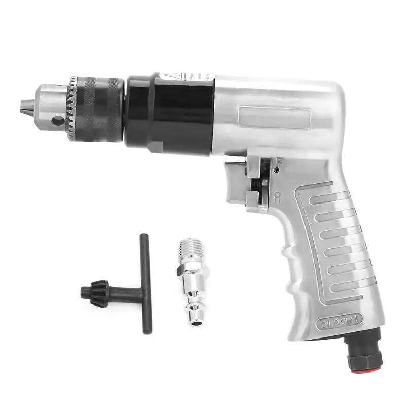 

3/8" 1700rpm High-speed Pneumatic Drill Reversible Rotation Air Drill Tool for Hole Drilling AD-102