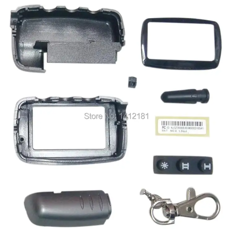 

A9/A6 Case Keychain for Russian Version Two way car alarm system Starline A9/A6/A8/A4 LCD Remote Control Key Fob Chain