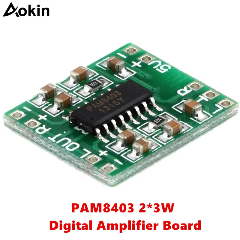 

PAM8403 Digital Amplifier Board 2 * 3W Class D Digital 2.5V To 5V Power Amplifier Board Class D digital amplifier board