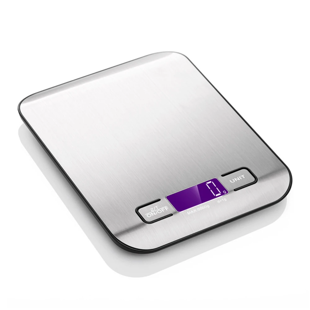 Pаспродажа Нержавеющая сталь цифровой ЖК кухонные весы портативная балансовая цифровая шкала электронная почтовая платформа для выпечки диета вес ед...