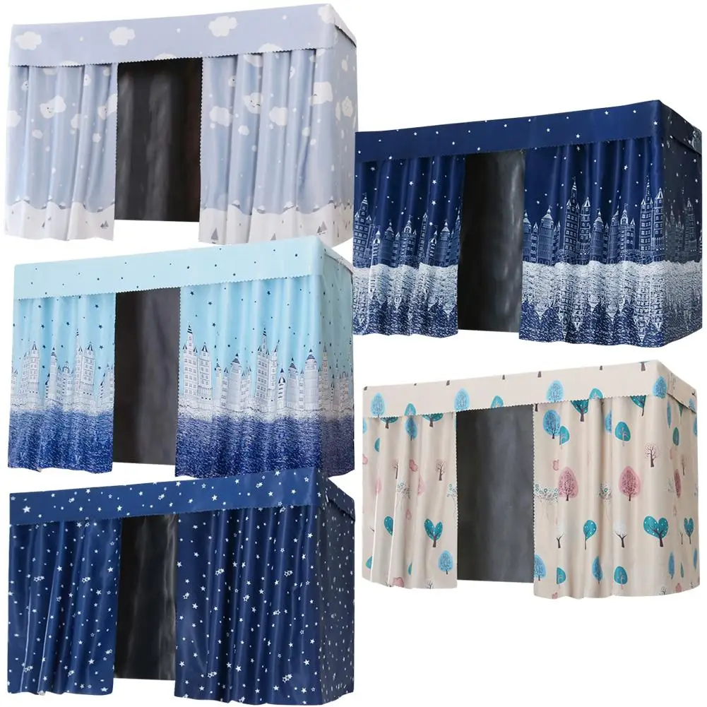 

Thickened Bed Curtains Dormitory Shading Cloth Bed Canopies Drapes Roller Thickened Single Bed Curtains Blinds