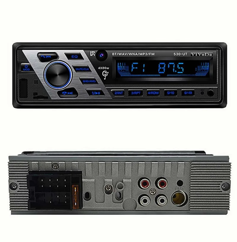 1 Дин Bluetooth Радио пульт дистанционного управления Управление разъём подачи внешнего сигнала Aux-в 12 V автомобильный радиоприемник аудио Steoro FM