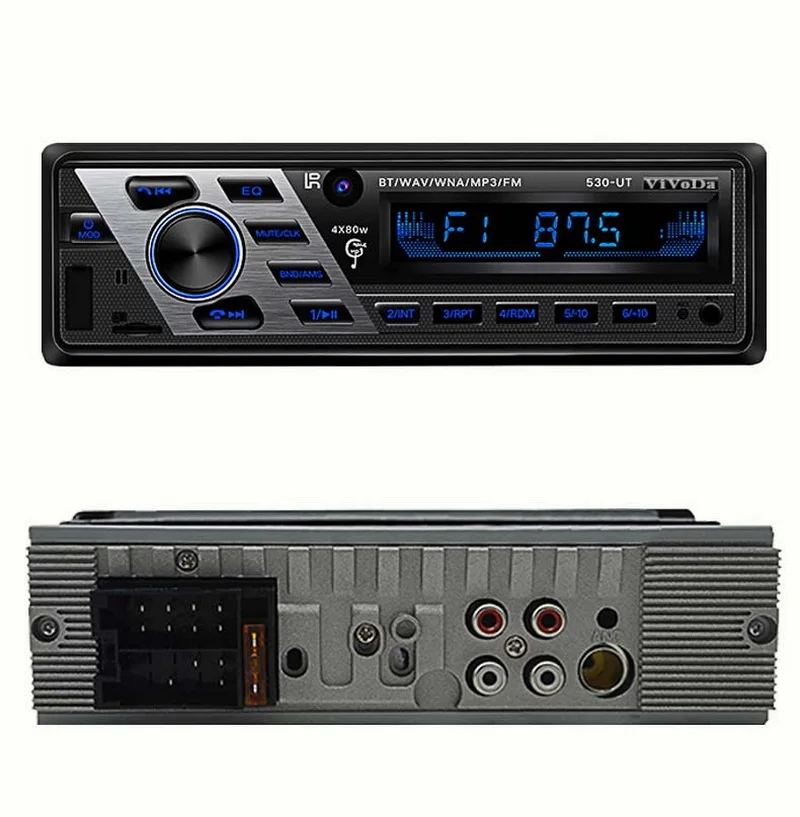 1 Din Bluetooth Car Radio Remote Control Aux in 12V Car Radio Audio Steoro FM HI FI Car Stereo