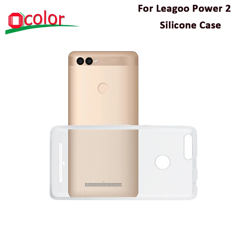 Ocolor для Leagoo power 2 Мягкий силиконовый чехол антидетонационный прозрачная задняя