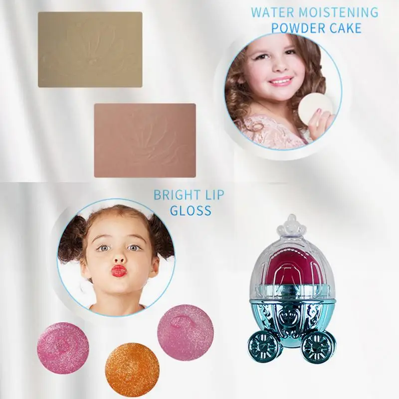 Disney Girls Princess Makeup Car Set Frozen Children Show House Makeup Box Safe Non-toxic Cosmetics Toys Girls Lipstick 19Pcs Disney Girls Princess Makeup Car Set Frozen Children Show House Makeup Box Safe Non-toxic Cosmetics Toys Girls Lipstick 19Pcs