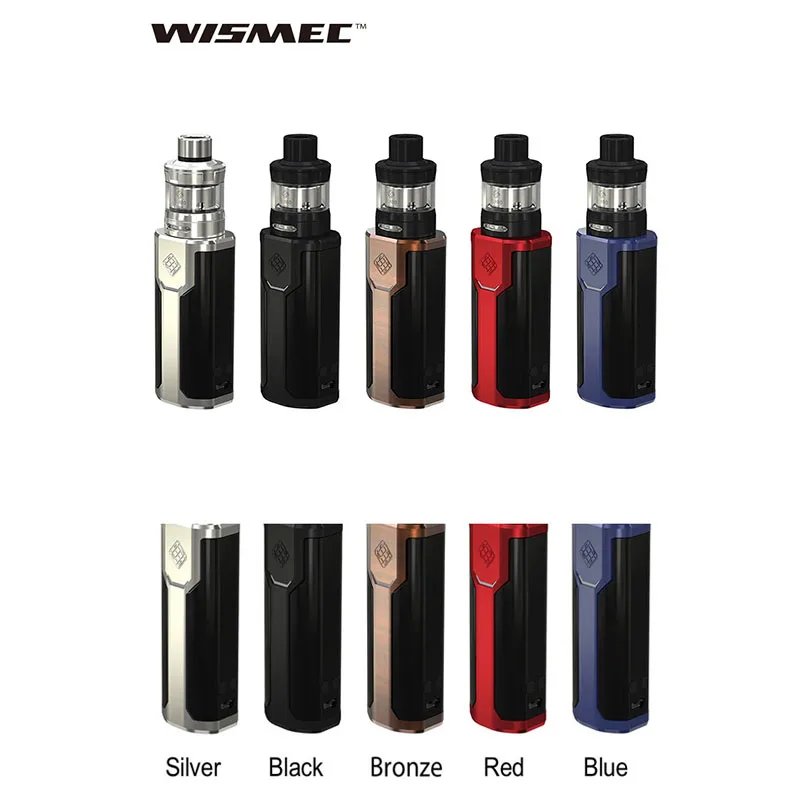 Лидер продаж 80 Вт WISMEC извилистые P80 TC поле Mod/комплект 80 W/50A Mod электронная сигарета матч Elabo мини-форсунки извилистые P80 Vape Mod