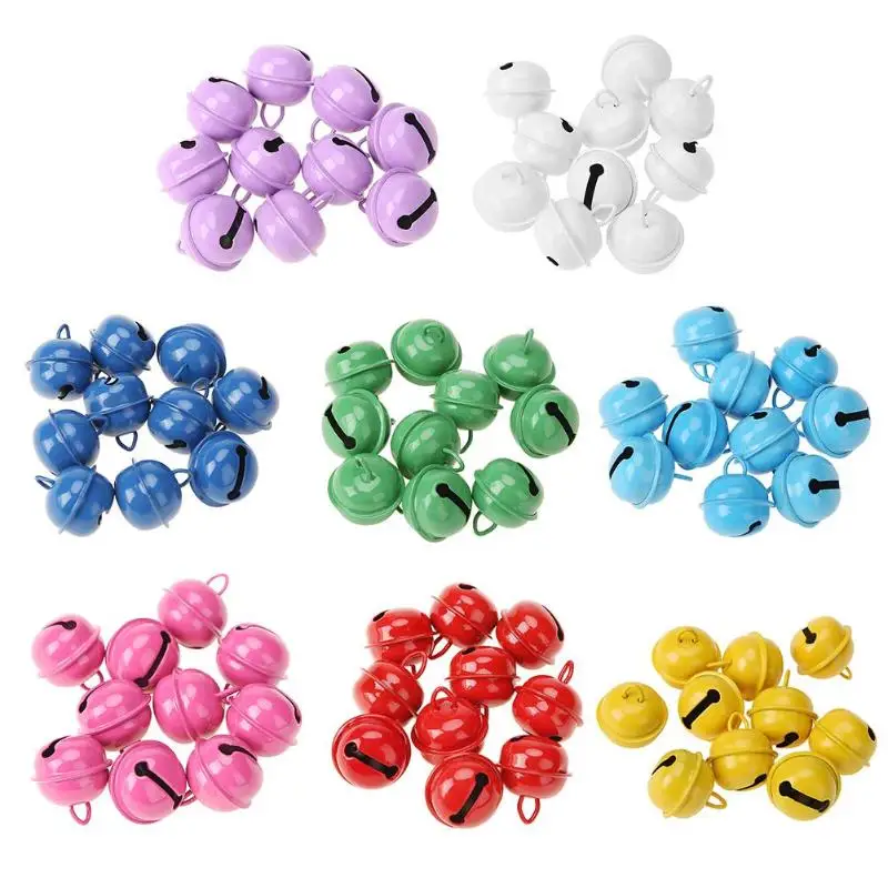 

20pcs 25mm Metal Jingle Bells Christmas Hanging Xmas Tree Ornaments DIY Crafts Accessories Pet Pendant christmas gifts