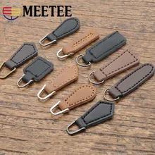Meetee 10 шт. 15 5 38 мм кожаная застежка молния устройство сделай сам
