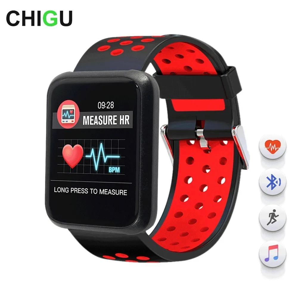 CHIGU Sport 3 Smart Watch Men Heart Rate Bluetooth Wrist IP67 Waterproof Smartwatch for Xiao mi Android IOS Phone