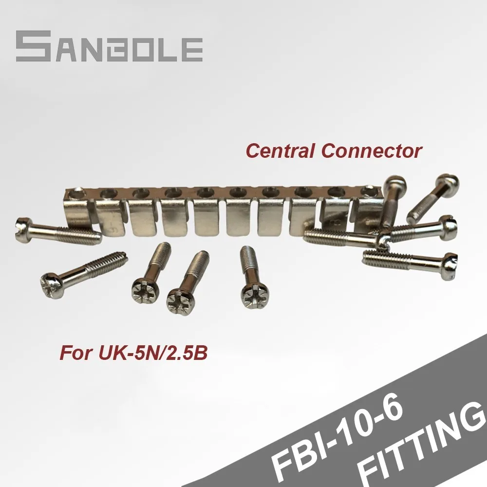 

FBI-10-6 Center Bar Short Connector Suit for Uk2.5B/5N Terminal fixed bridge Sheath Middle Contact Strip (10PCS)