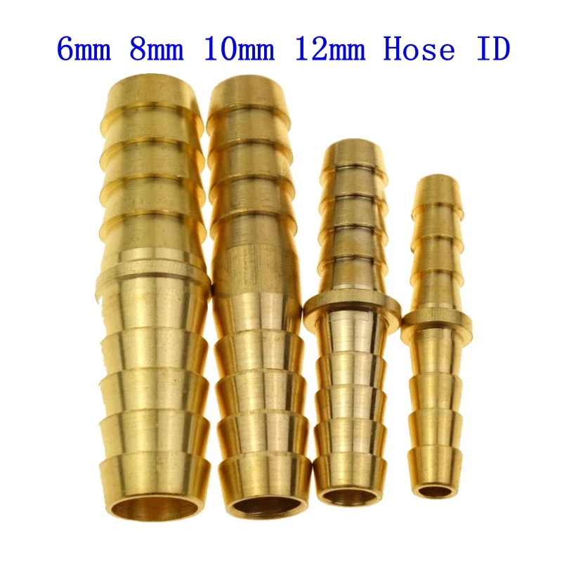 Brass Barb 5//16/" ID Hose Mender Splicer USA Fitting Water Fuel Air