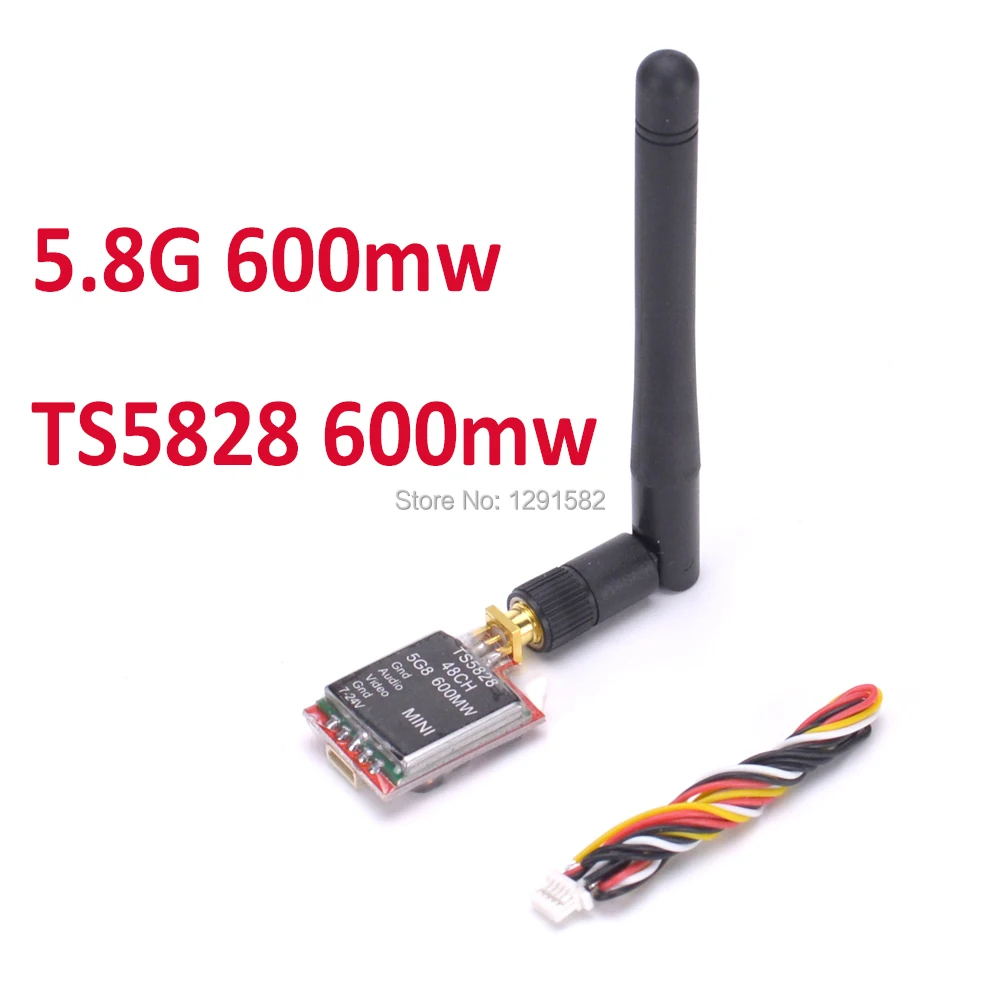 

TS5828 5.8Ghz 48Ch 600mW FPV AV Wireless Transmitter for Mini Multicopter