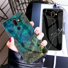 For Oneplus 7 Pro Case Marble Pattern Soft TPU Frame+Anti-scratch Tempered Glass Back Cover For One Plus 7 Pro 1+ 7 Pro Case