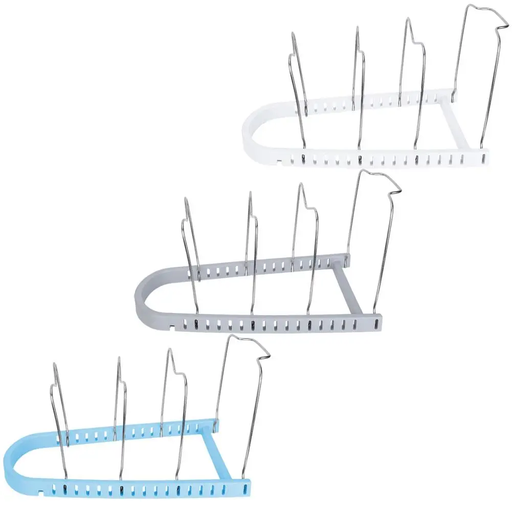 Multi-Purpose Kitchen Storage Pot Pan Shelving Shelf Dish Holder Rack Cookware Lid Organizer Cover Stand Accessories | Дом и сад
