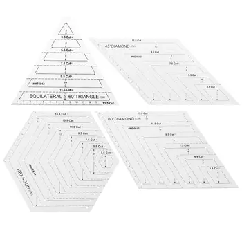

Transparent Acrylic Patchwork Craft Quilting Ruler Cutting Rulers DIY Sewing Measuring Drawing Tools Home Office Supplies