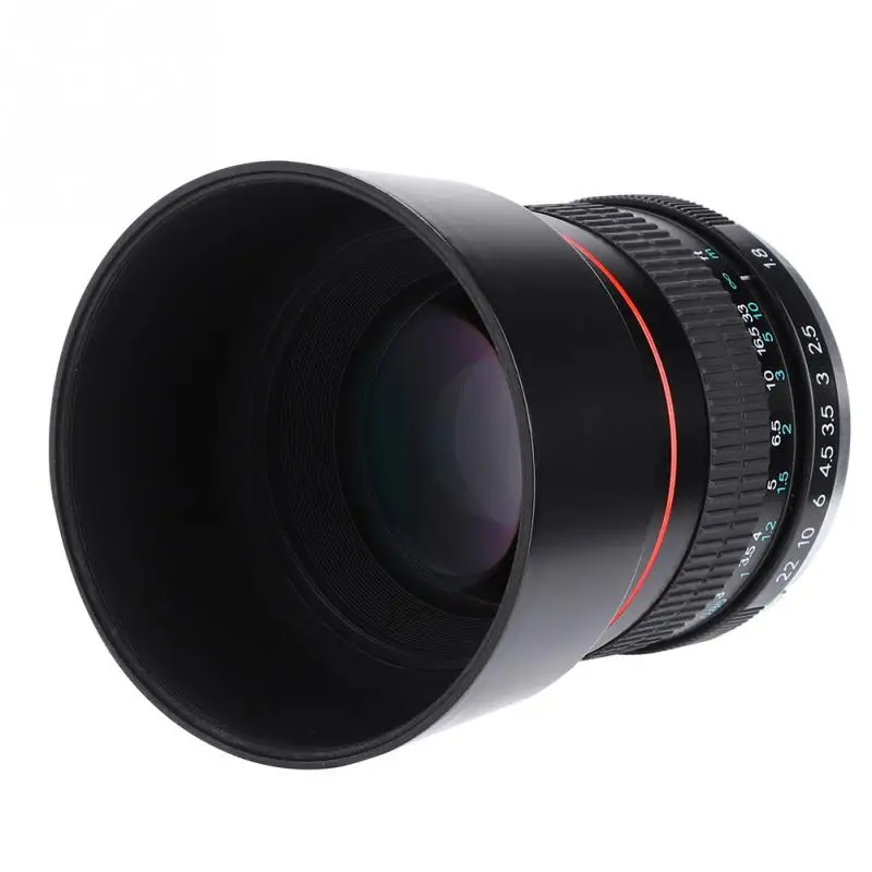85 мм F1.8 Средний телефото ручной полный рамки Prime объектив для DSLR камер Профессиональный Высокое качество